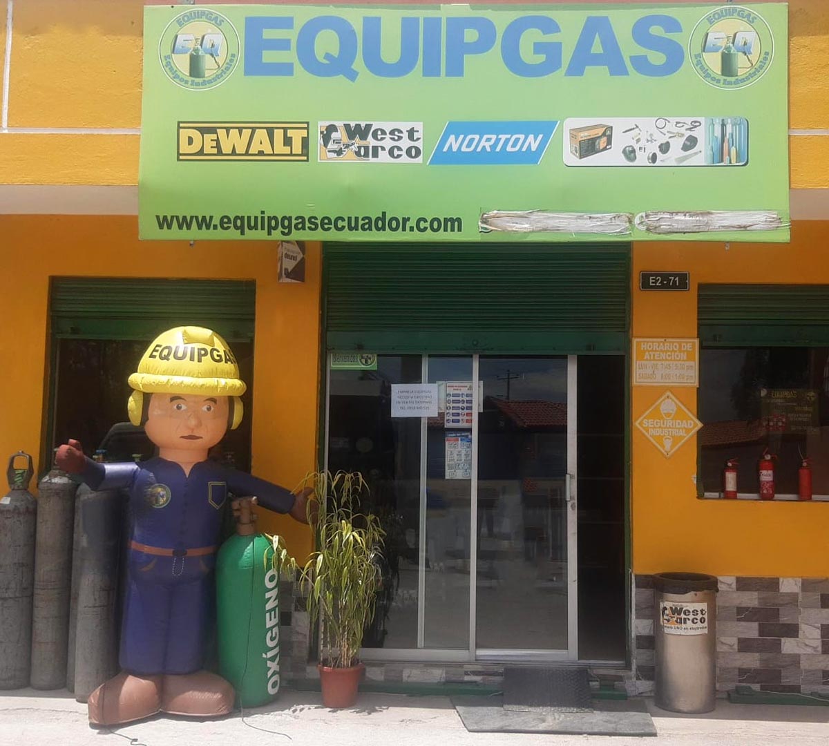 Equip gas sucursal pifo